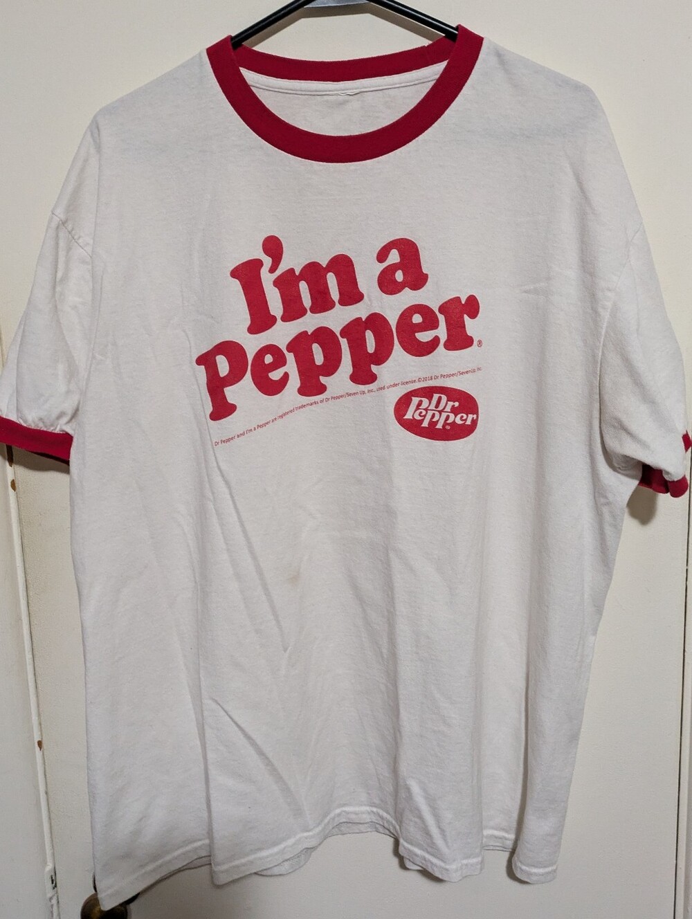Dr. Pepper "I'm a Pepper" Ringer T-Shirt – XL
